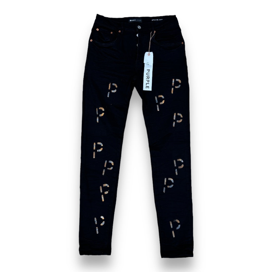 Purple Jeans Black Indigo Embroidery Punch P Plaid – DripSeason