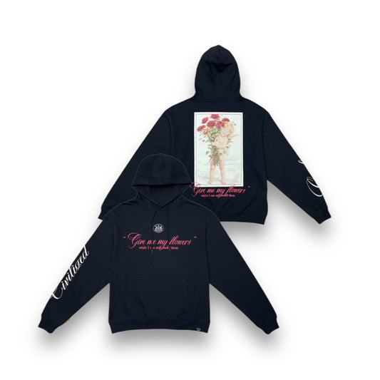 Civilized My Flowers Hoodie Black