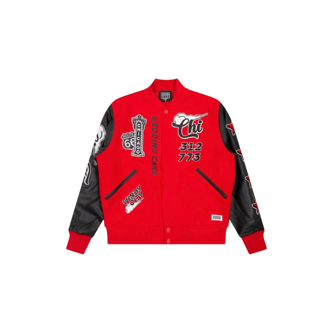 Wedding Cake Chicago Varsity Jacket