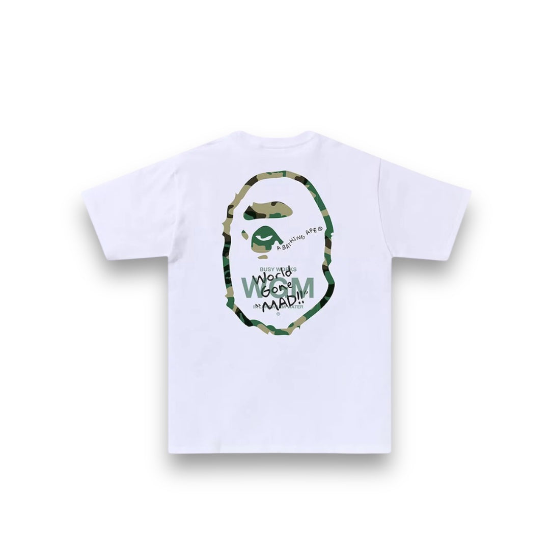 Bape Woodland Camo WGM Ape Head Tee