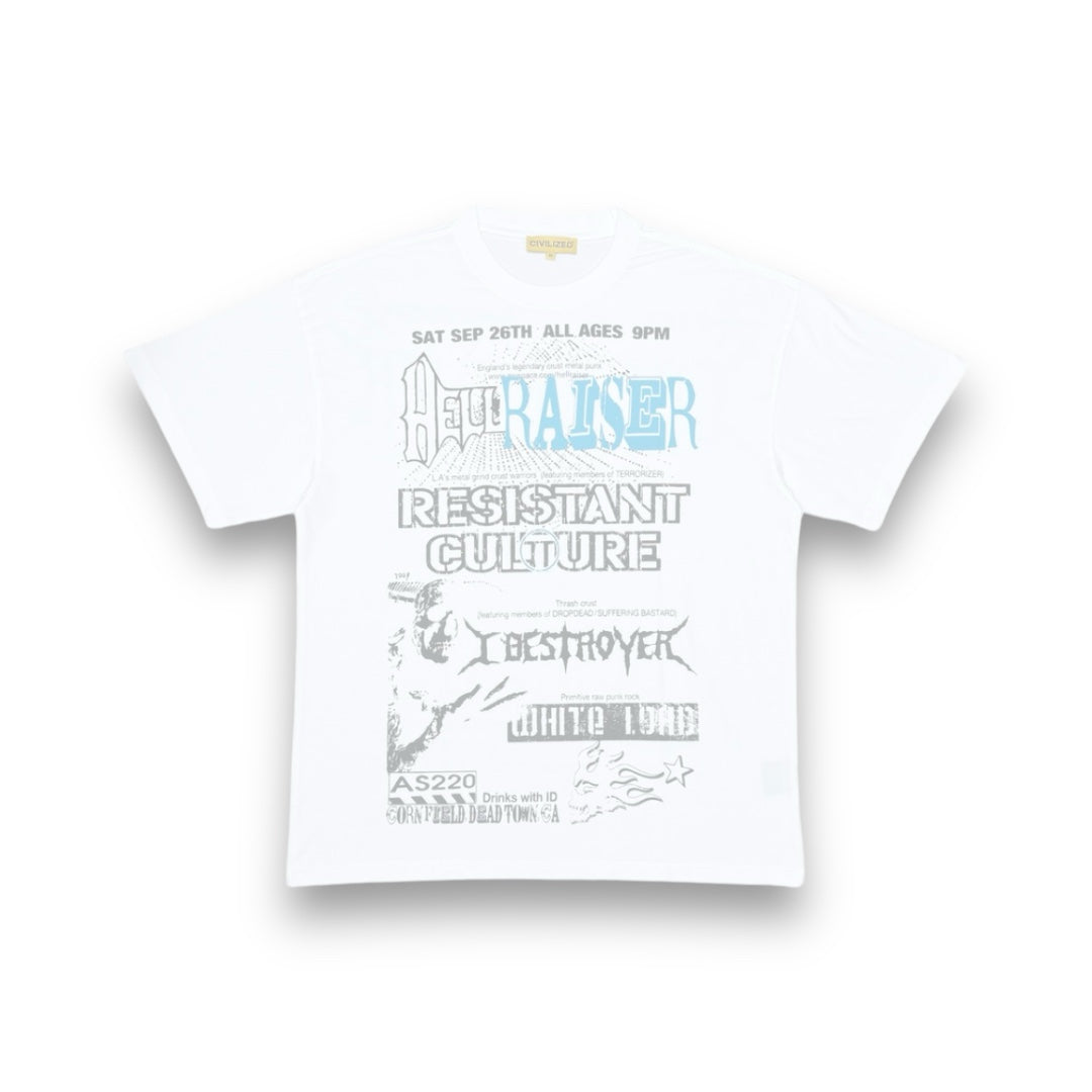 Civilized Resistant Culture Tee White