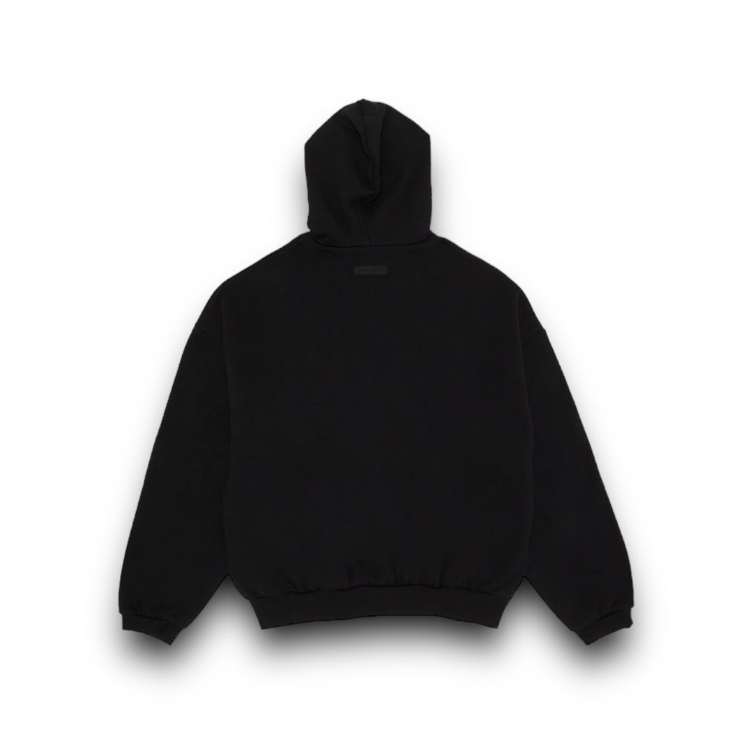 Essentials Fear of God Jet Black Hoodie