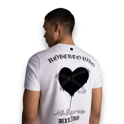 Roberto Vino Milano Heart T-Shirt White