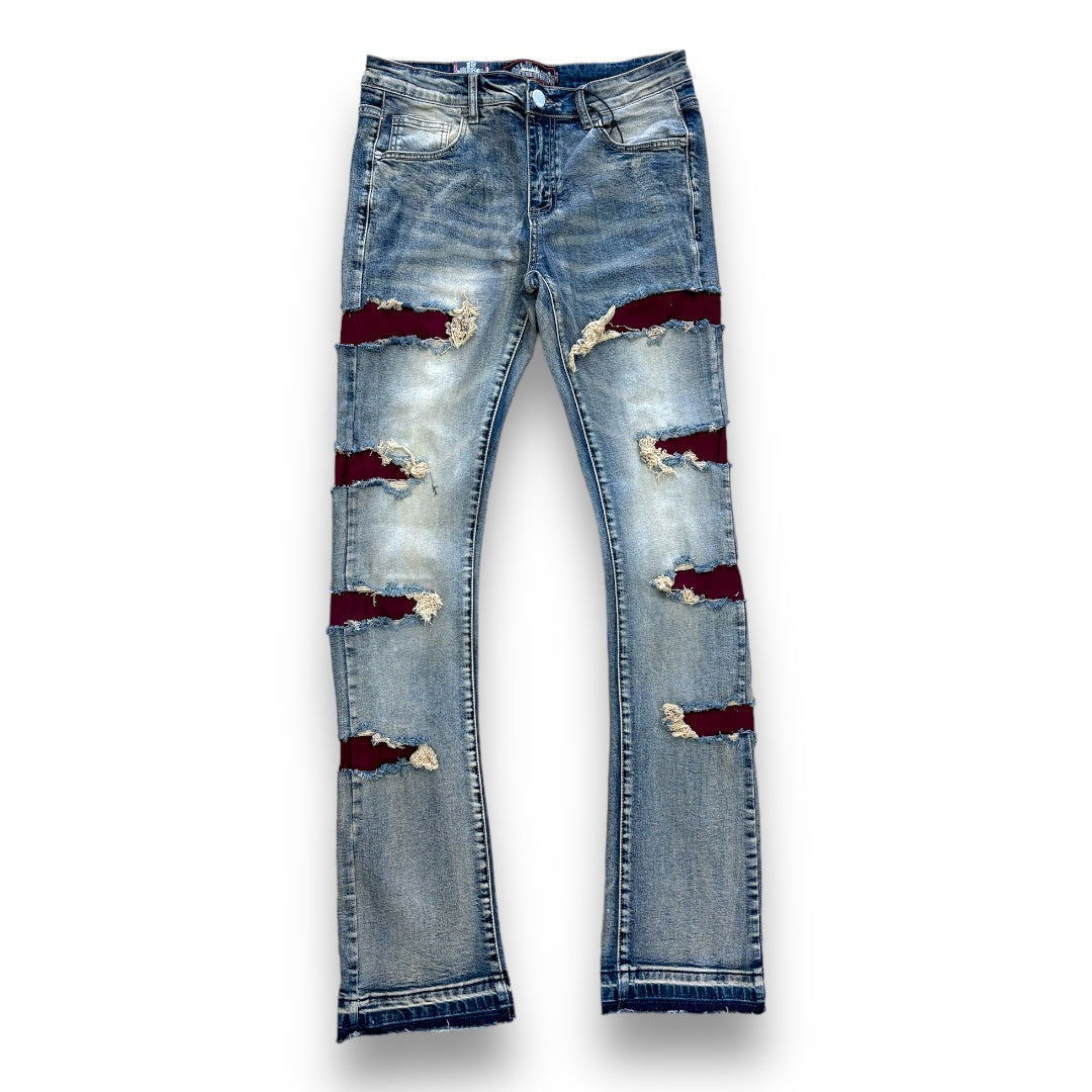 DenimiCity DARK VINTAGE STACKED JEANS