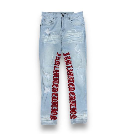 Taker Light Wash/Red Jeans