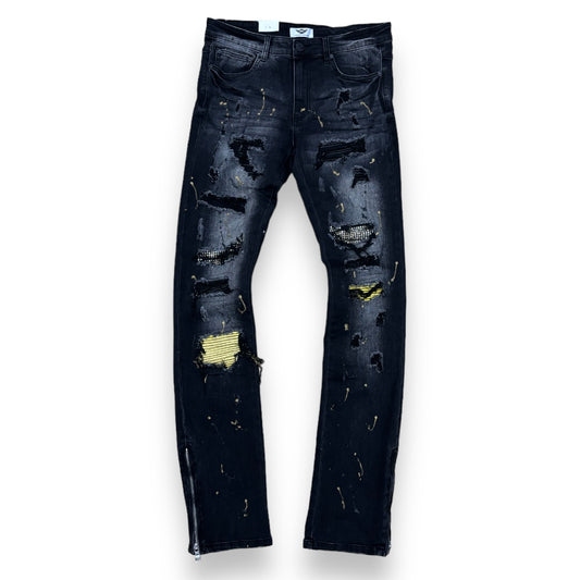 FerrariMassari Drip Gold Stacked Jeans