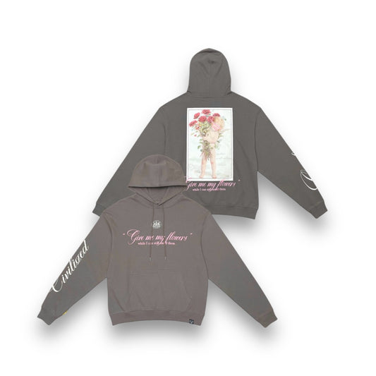 Civilized My Flowers Hoodie Brown