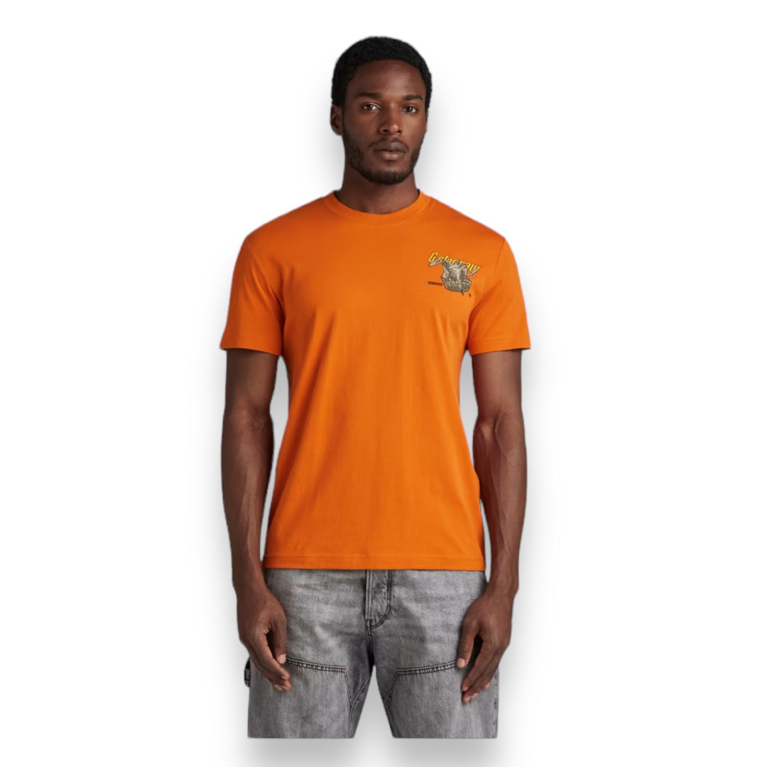 G-STAR Vest Back Graphic T-Shirt Orange