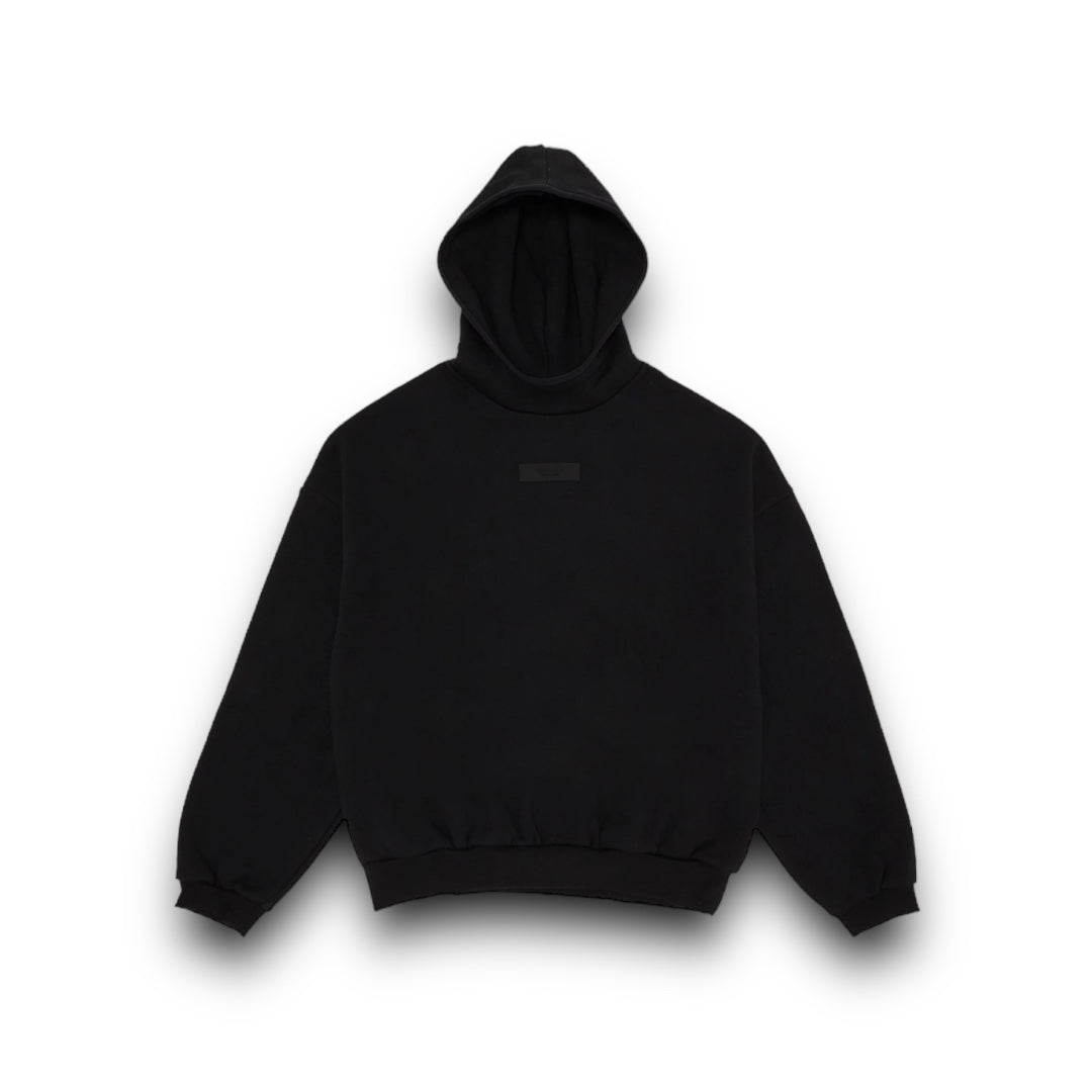 Essentials Fear of God Jet Black Hoodie