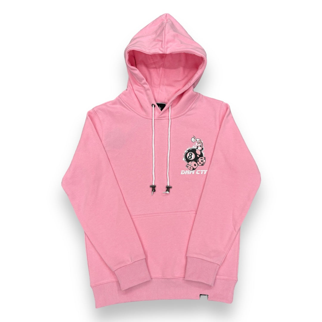 Denimicity Pink Eight Ball & Games Hoodie