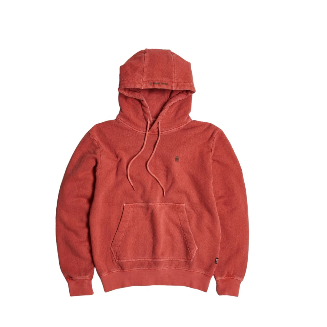 G-STAR Overdyed Hoodie Red