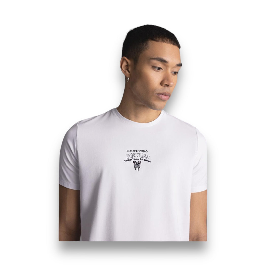 Roberto Vino Milano Butterfly T-shirt White