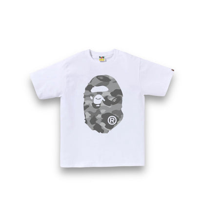 Bape Grey Camo Big Ape Head Tee