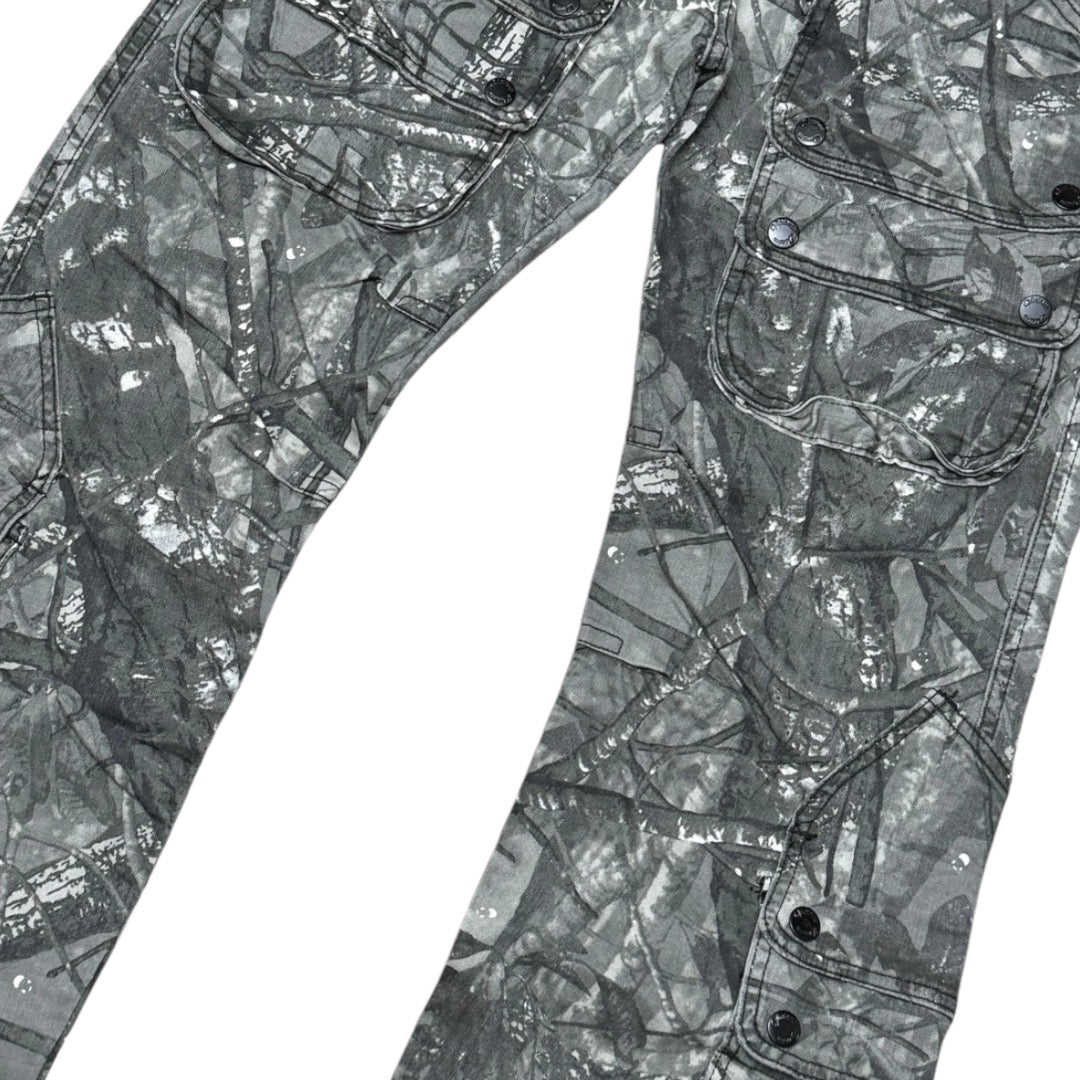 Vicious Western Fit Black Camo Pants-VC732