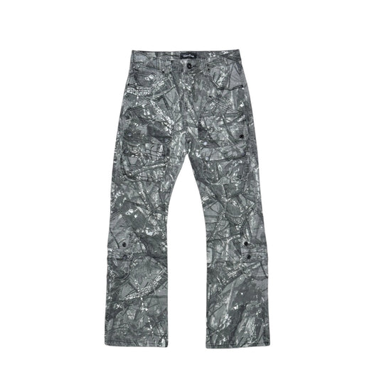 Vicious Western Fit Black Camo Pants-VC732