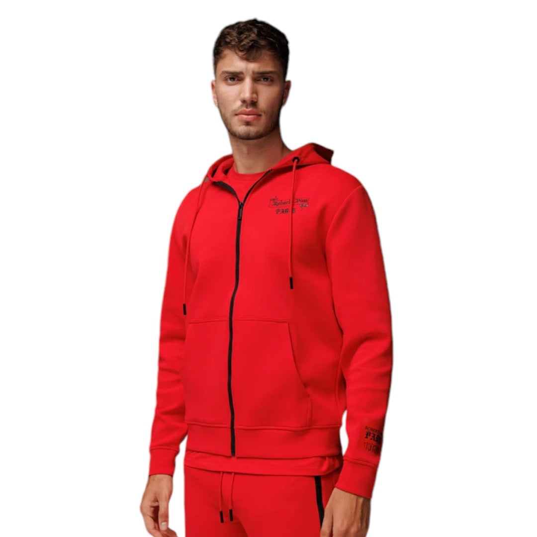 RV MILANO RED ZIP-UP JOGGERSET