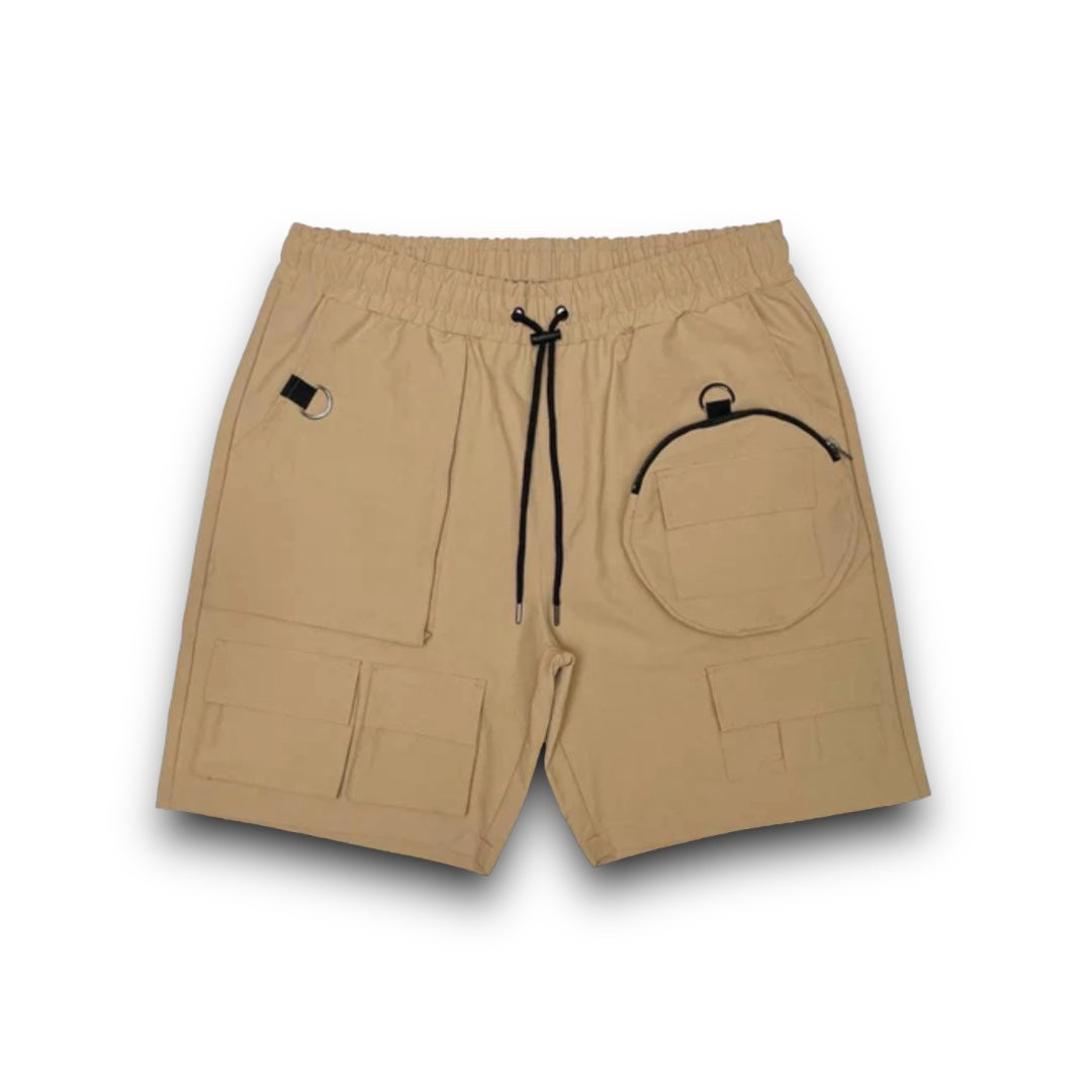 Motive Denim Nylon Tan Shorts