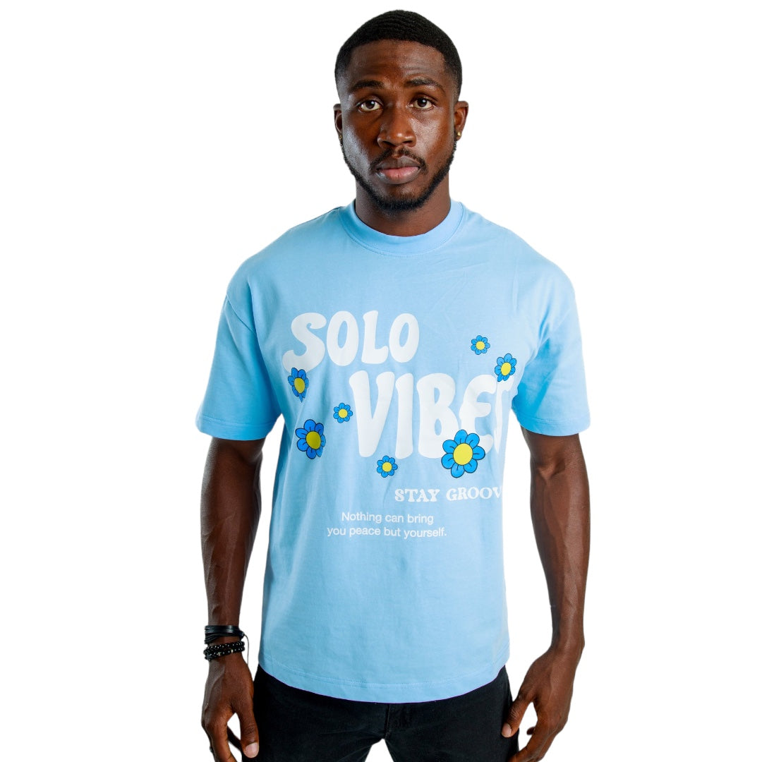 Chongwain ‘Solo Vibes’ T-Shirt Blue