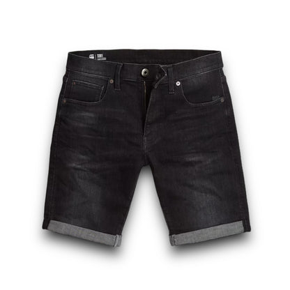 G-Star 3301 Slim Denim Shorts “Medium Aged Grey”