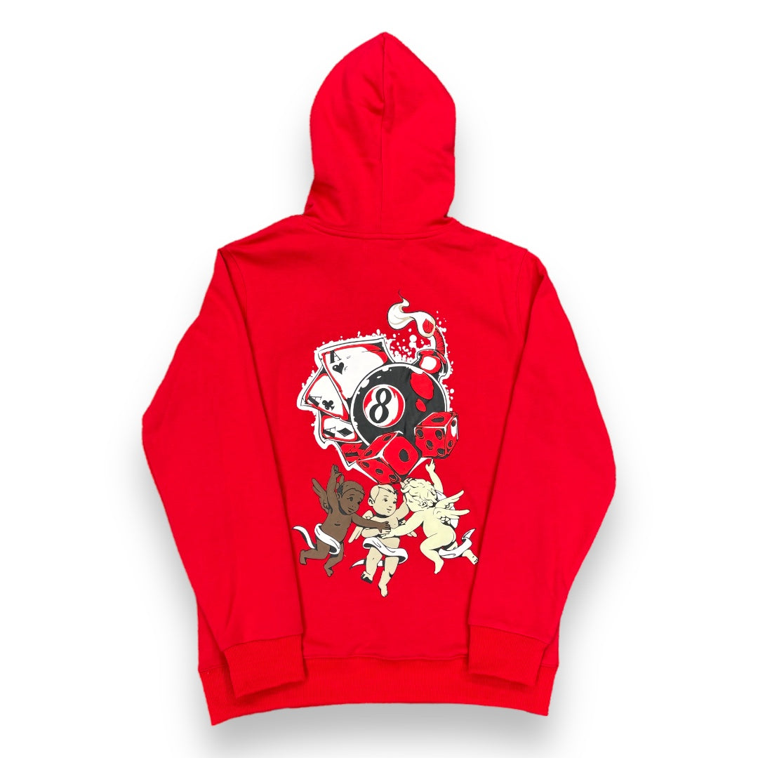 Denimicity Red Eight Ball & Games Hoodie