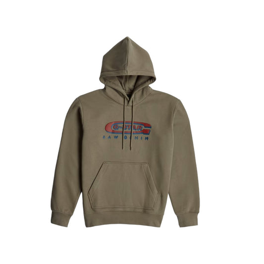 G-STAR OLD SKOOL LOGO HOODED SWEATER TURF