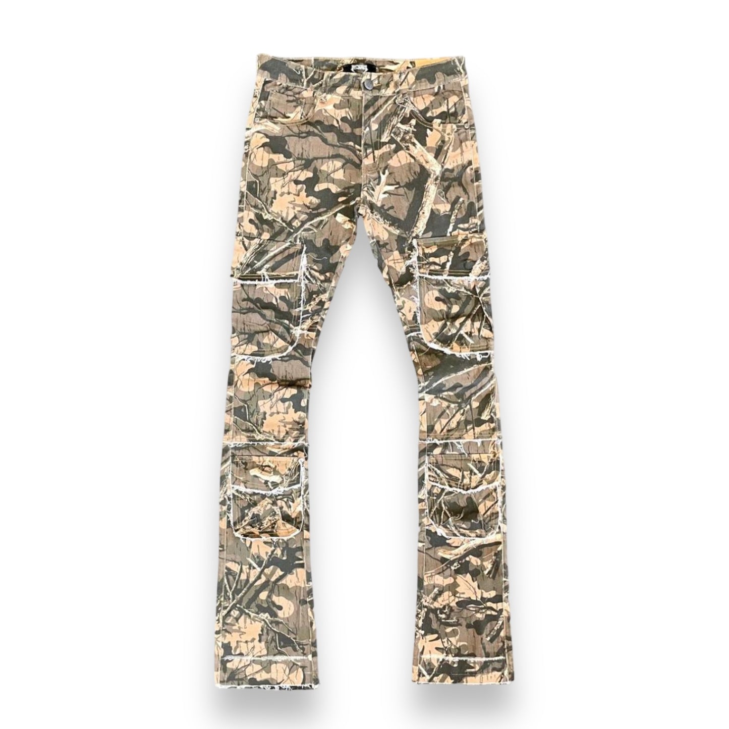 Vicious Denim heavy RIP forest Camo stack jeans
