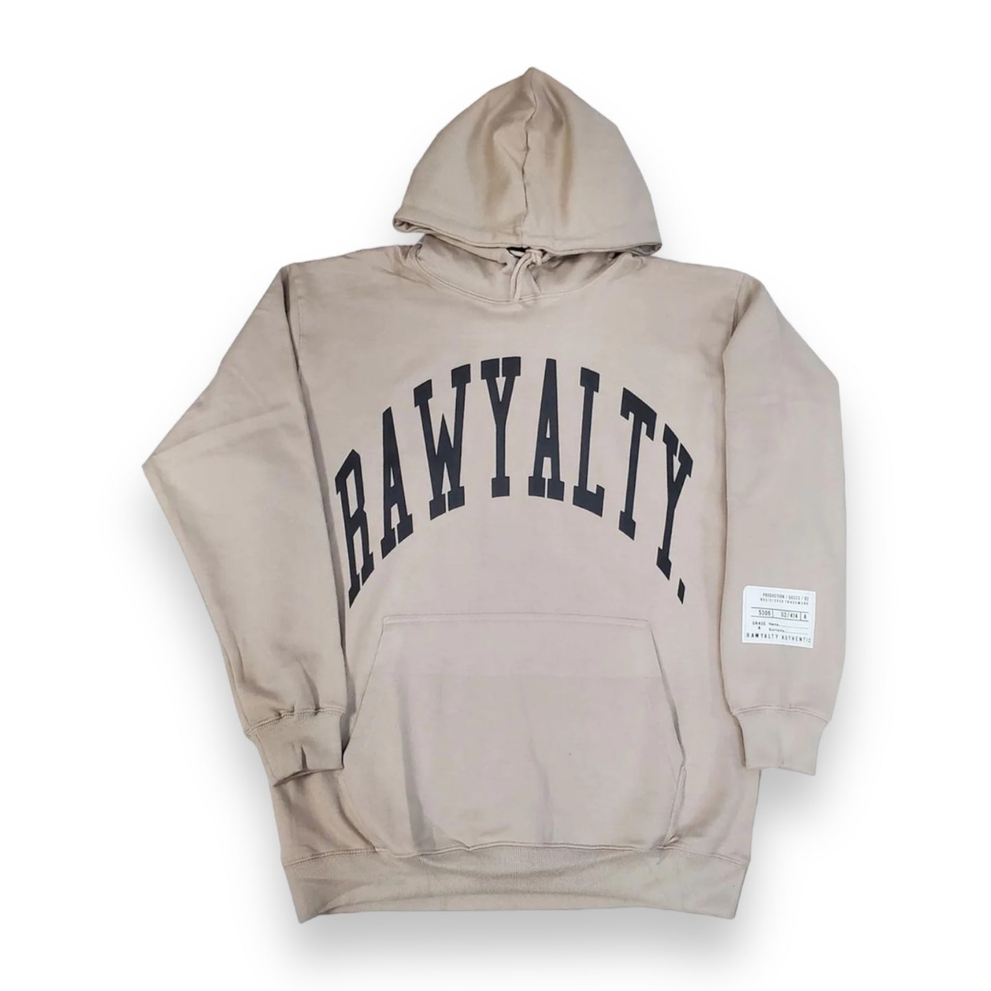 Rawyalty Authentic Black Puff Print Hoodie