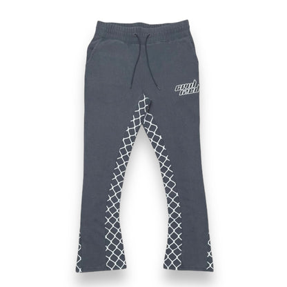 CIVILIZED PALM TREES STACKED JOGGER SET CHARCOAL