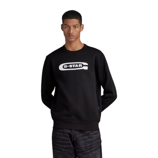 G-STAR old school logo sweater black