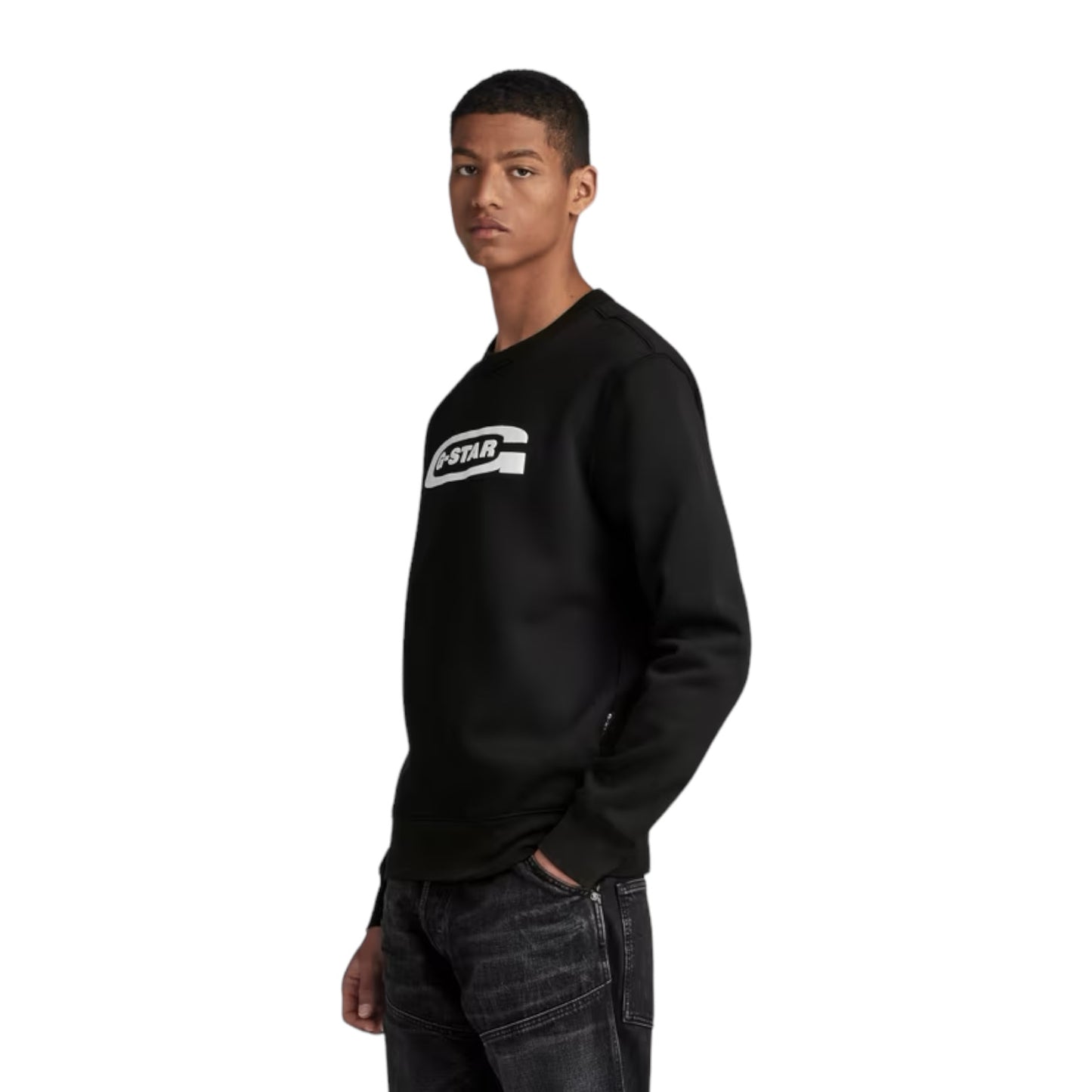 G-STAR old school logo sweater black