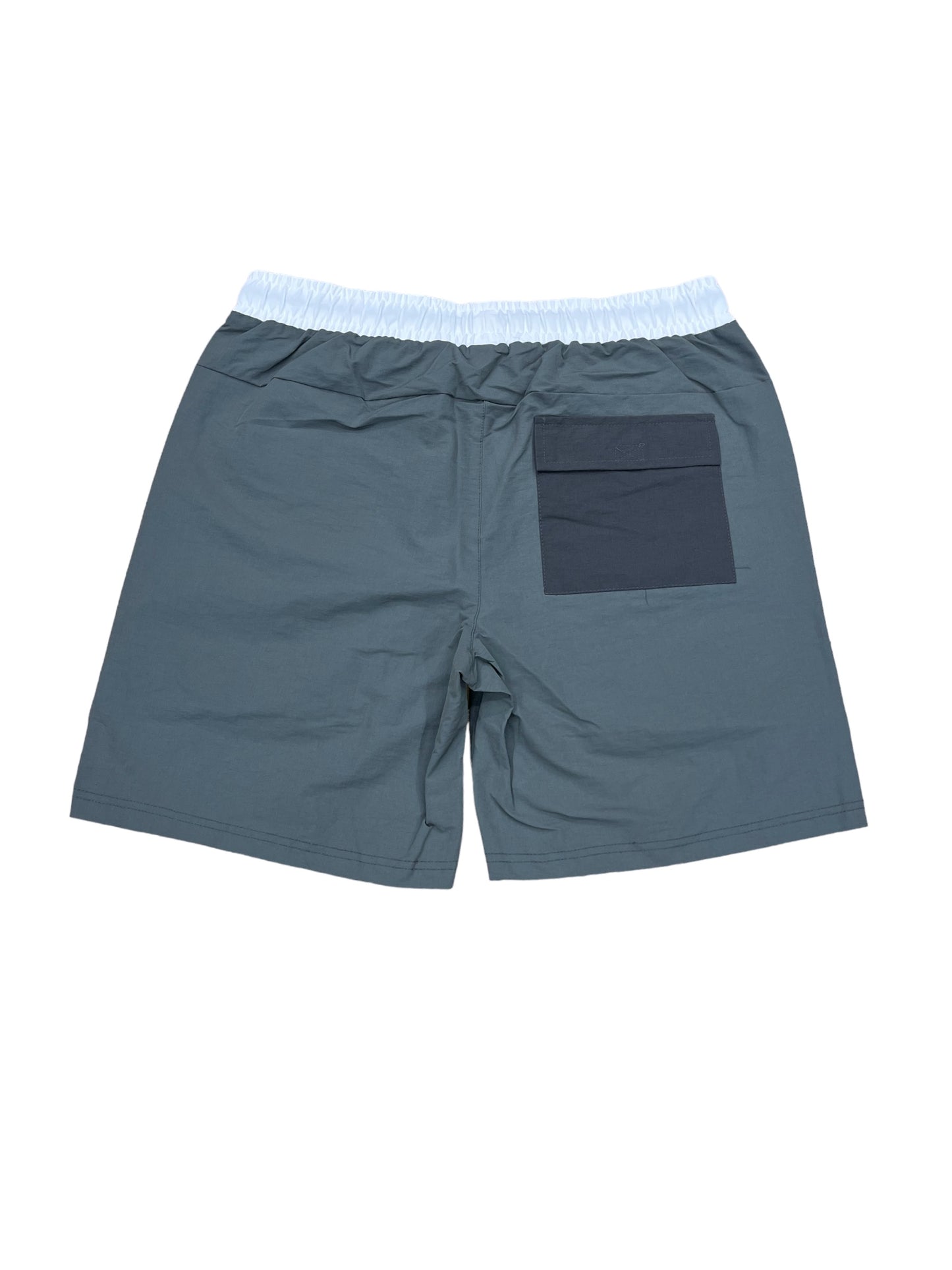 Motive Denim Color Block Gray & Blue Shorts