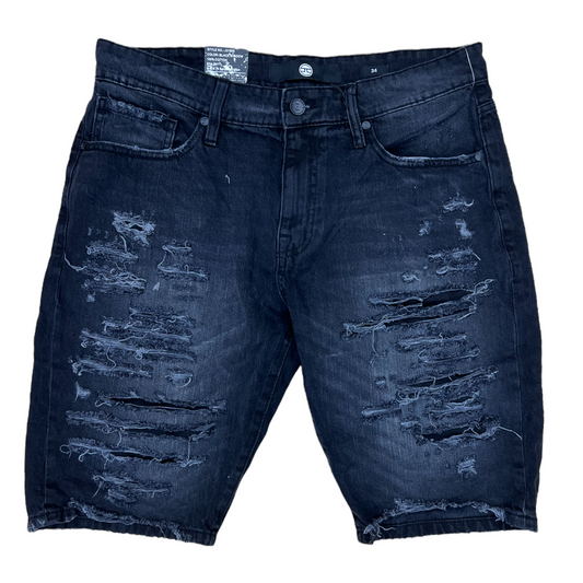 Jordan Craig Smoke grey-Rips Jean Shorts