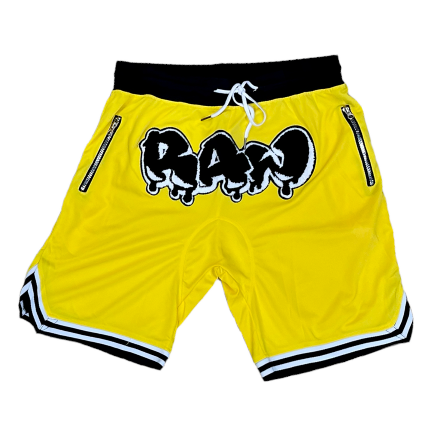 Rawyalty Mesh Shorts logo Yellow