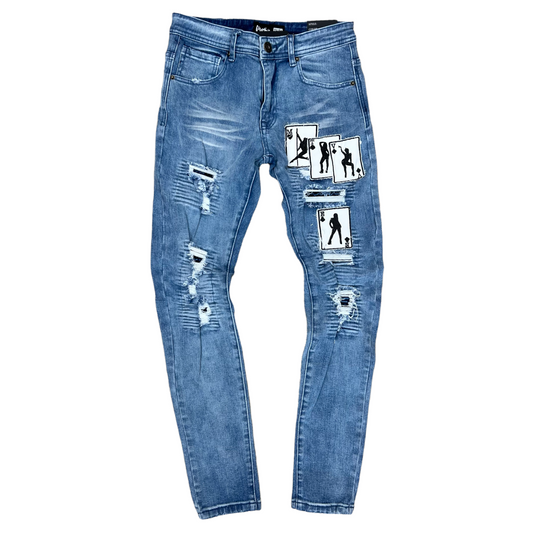 Motive Denim light blue card jeans