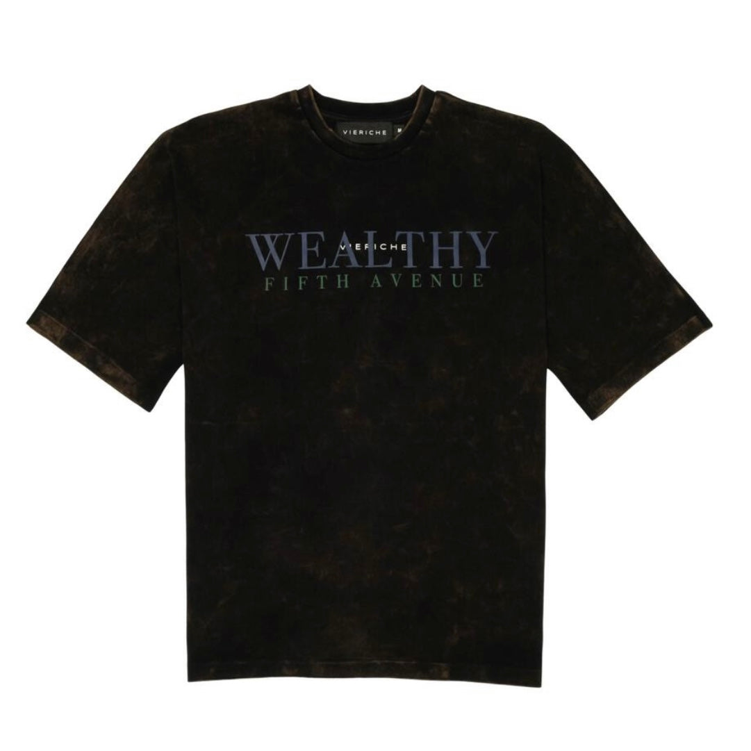 VIERICHE FIFTH AVE T-shirt / Stone wash Black