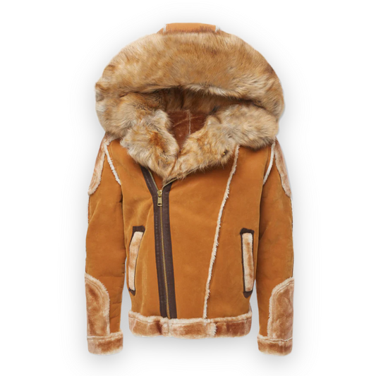 JORDAN CRAIG FUR COGNAC/TAN JACKET