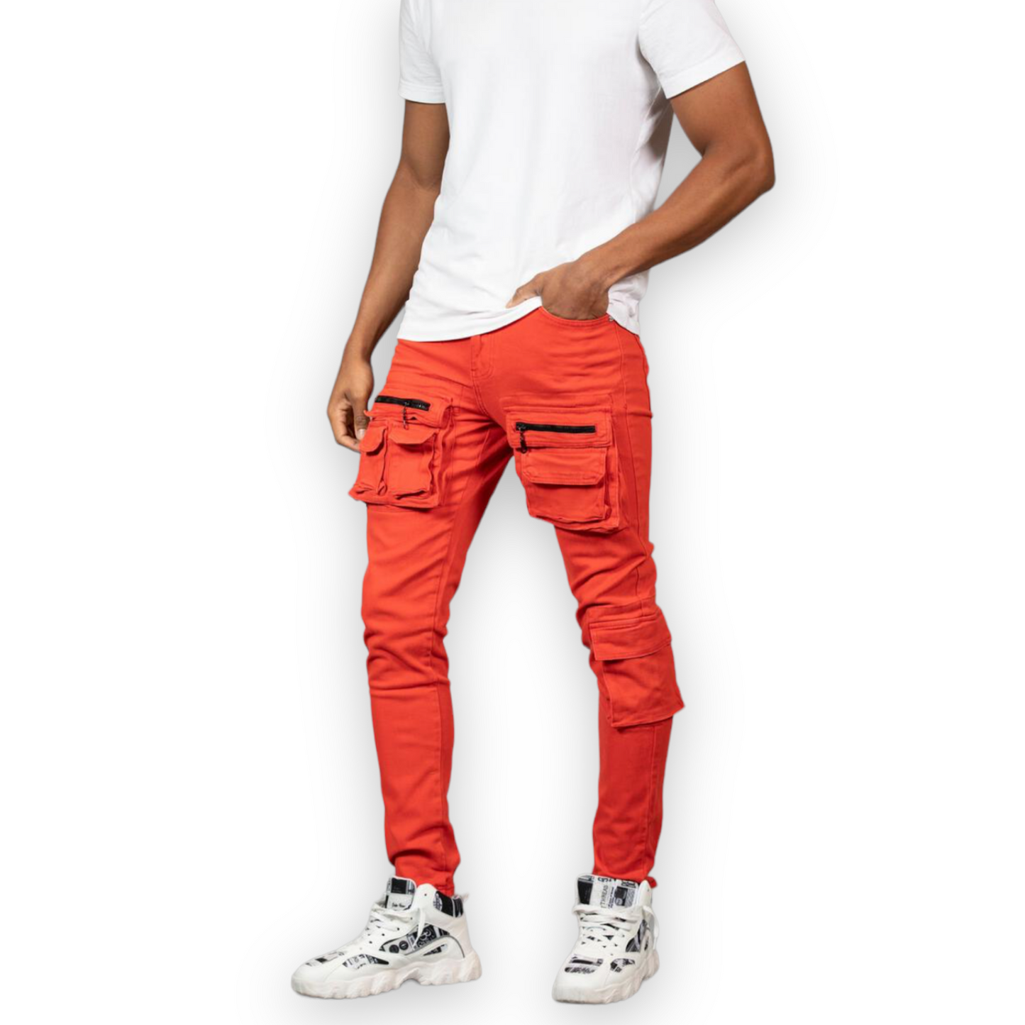 Ceca NY Red Cargo Jeans