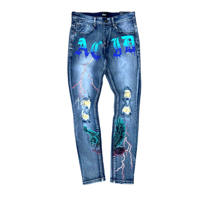 Motive Denim Acid jeans rhinestones